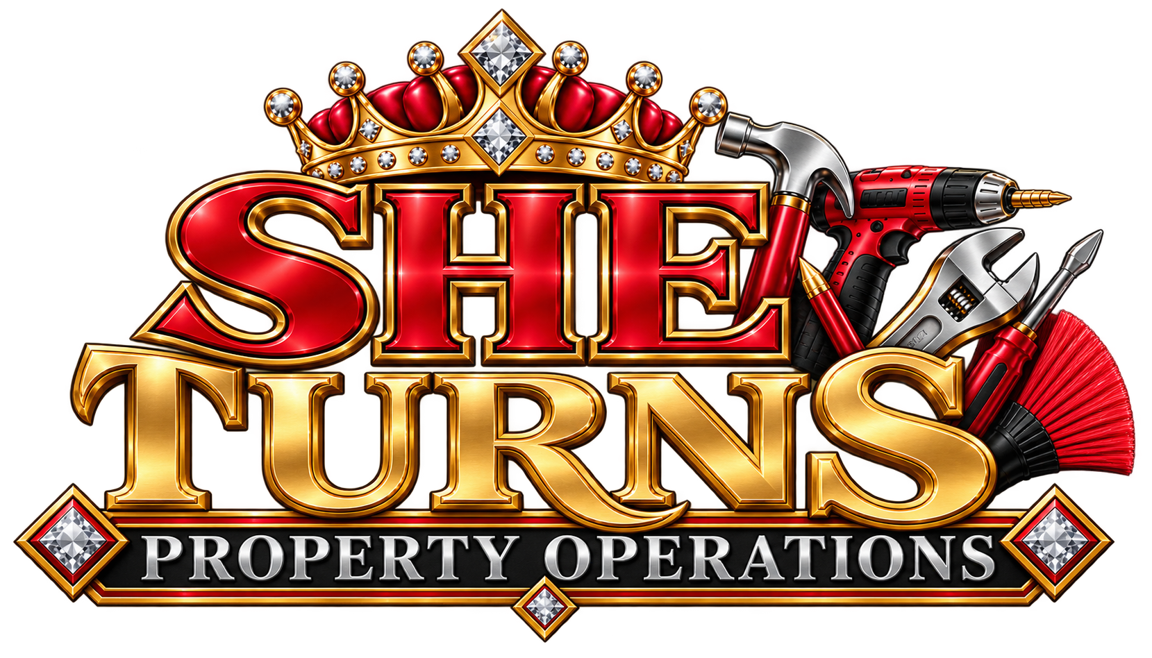SHE Turns logo